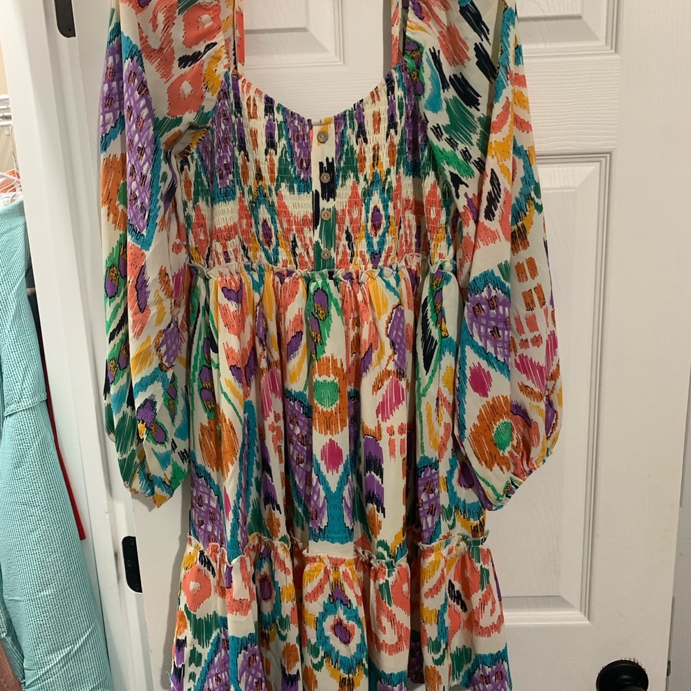 JODIFL Multicolor Smocked Dress